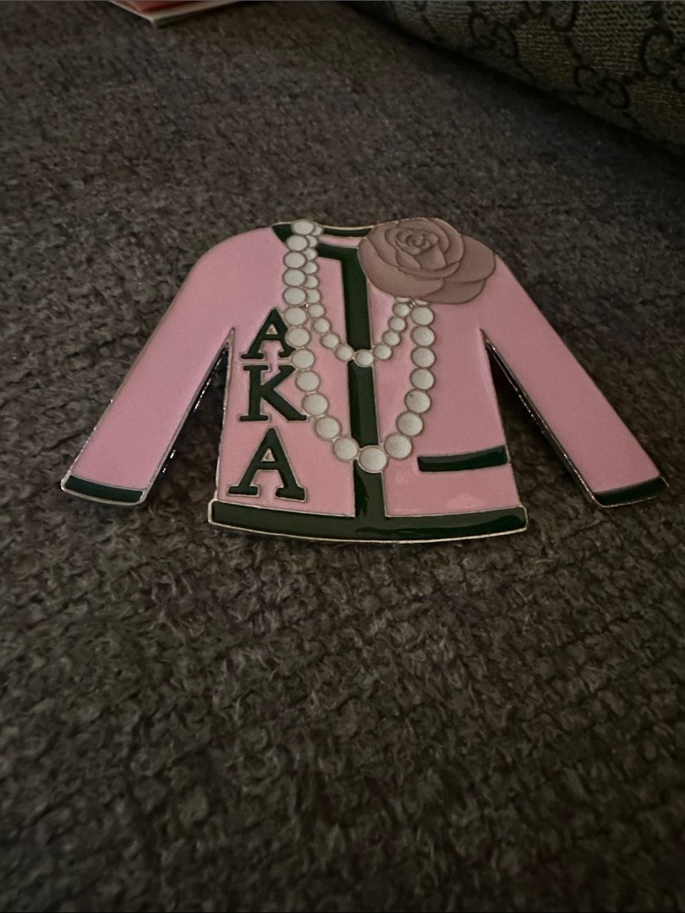 Lapel brooch.